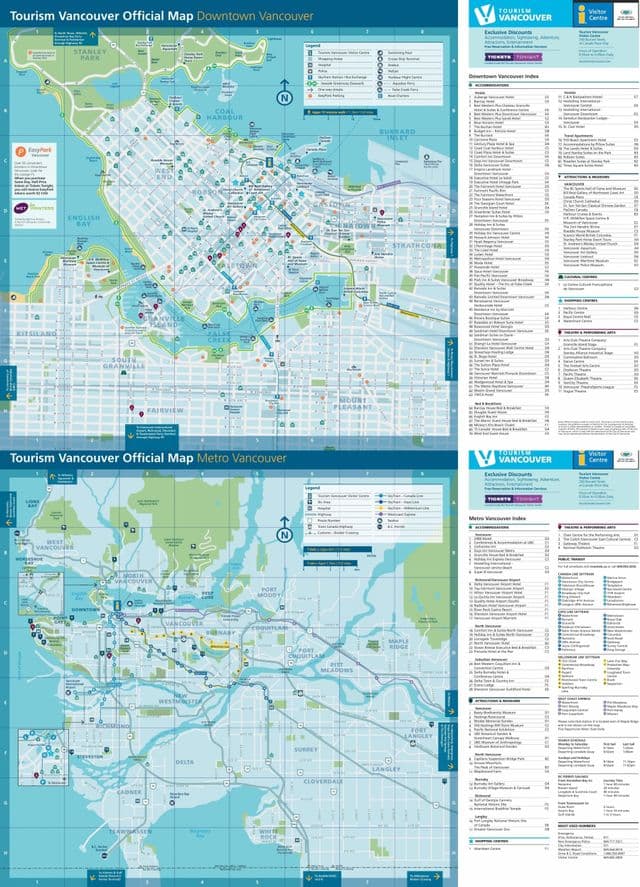 Vancouver stadsplattegrond